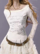 Grunge Slim Langarm-Top